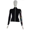 Eiskunstlauf Jacke Thuono Animal schwarz